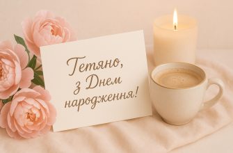Привітання з Днем народження Тетяні