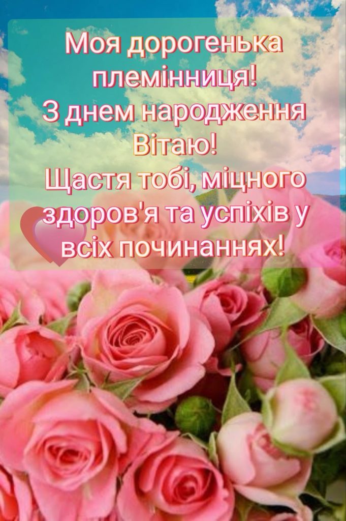 привітання з днем народження племінниці картинка 8