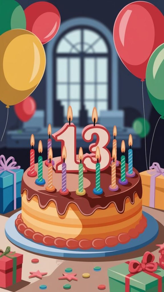 картинка 1 привітання з днем народження хлопчику 13 років
