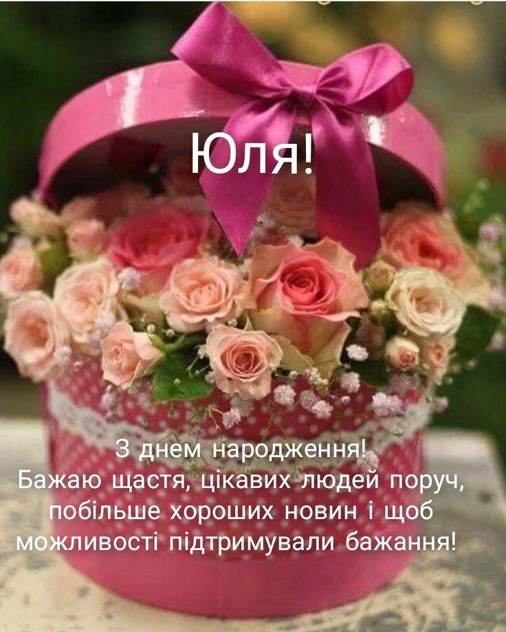 картинка 2 з днем народження юля, з днем народження юлія