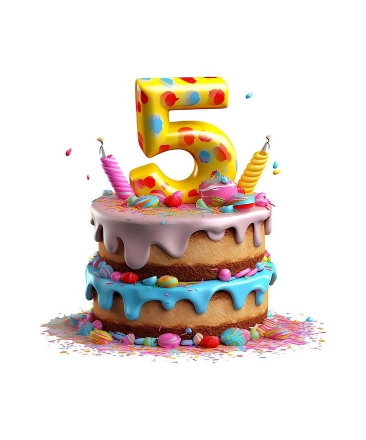 картинка 3 привітання з днем народження хлопчику 5 років